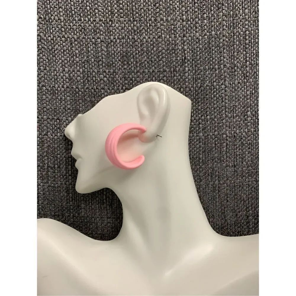 Textured Colored Hoops - Picture 1 of 3